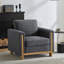 Fauteuil rembourré en tissu Harmonia-1224191834