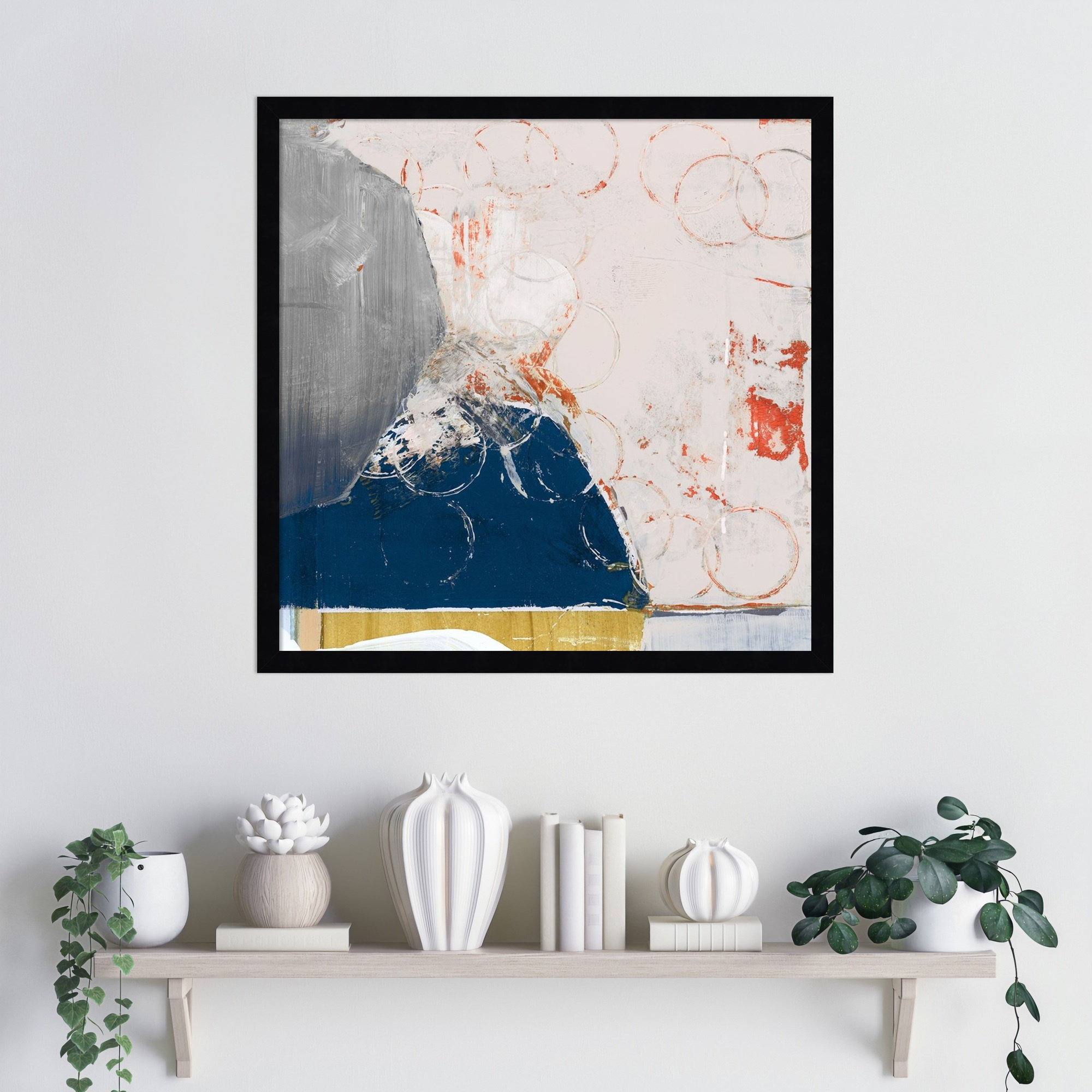 Beautiful Mess II by Gilpin Wood Framed Wall Art Print, Black, 21" H x 21" W