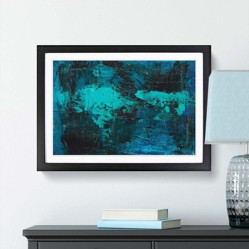 Abstract Vol.385 by S.Johnson - Framed Print, 62cm H x 87cm W x 2cm D, Black Framed
