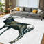 Tapis d'intérieur blanc lavable à la machine, motif aquarelle de chevreuil mignon et magnifique-116692011