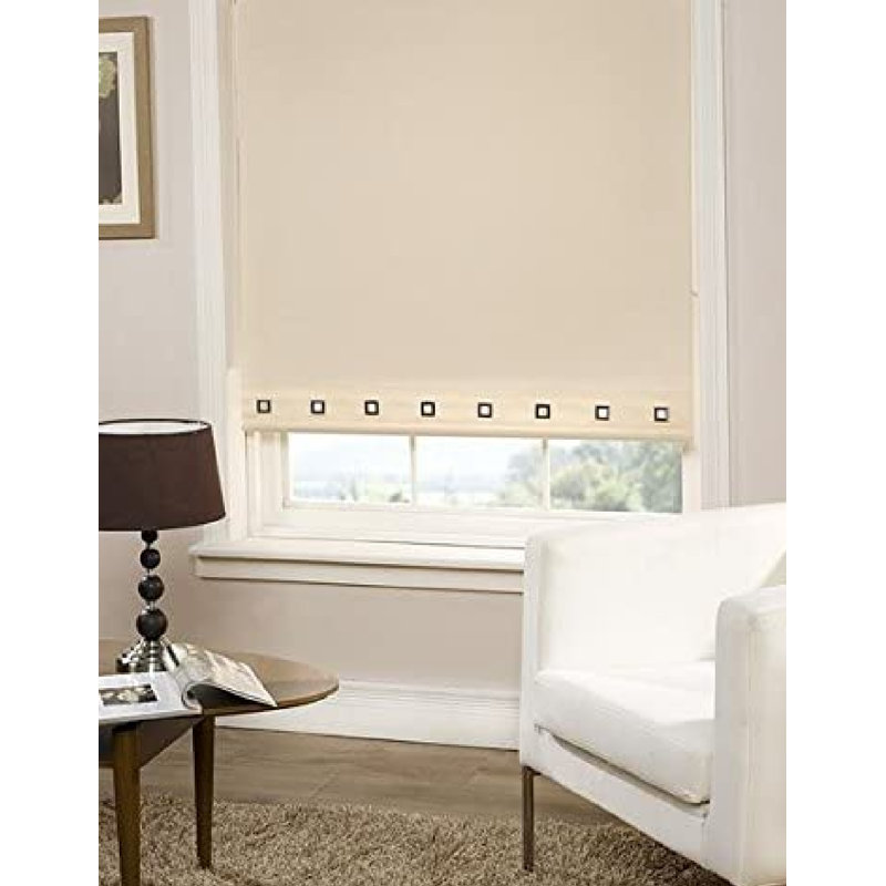 Blackout Roller Shade, Cream, 165 cm L x 60 cm W