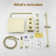 SlideLux 3-Function 12" Thermostatic Complete Rainfall Shower System with 4 Body Jets and Slide Bar