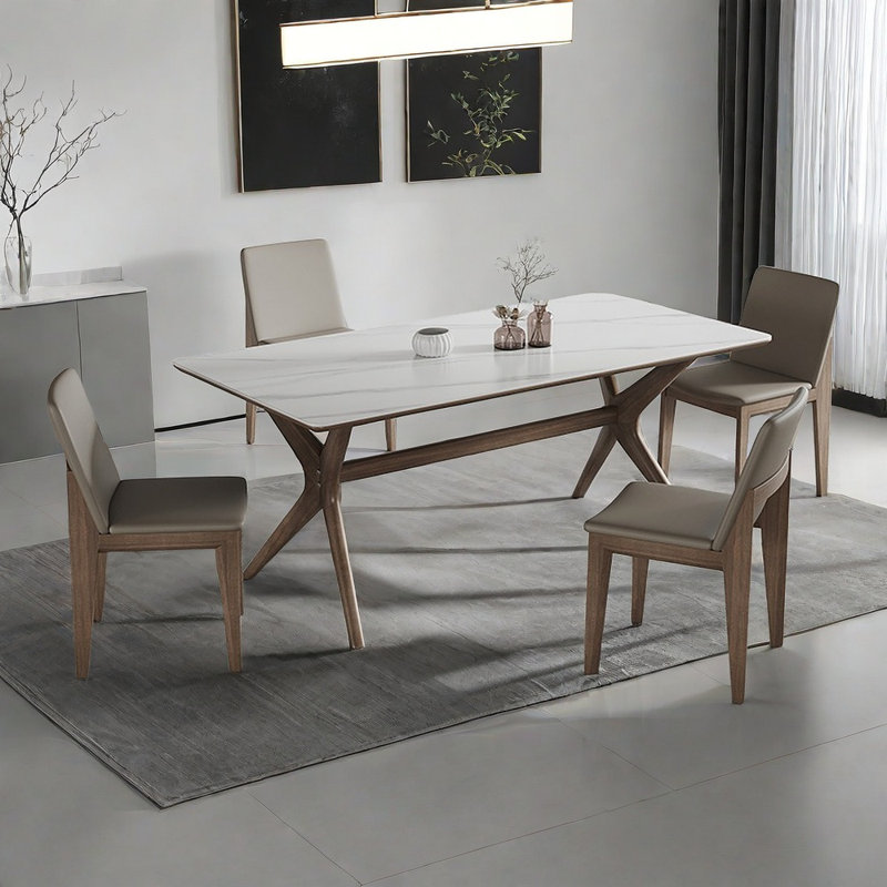 Ensemble de table de salle à manger en bois massif Nordic Import, H 29,52 po x L 62,99 po x l 33,46 po