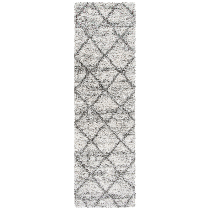 Cotswald Performance Geometric Rug, Runner 2'3" x 6', Beige/Gray