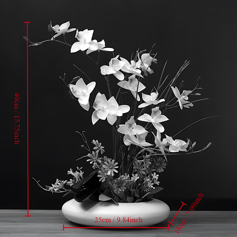Arrangement d'orchidées, Blanc