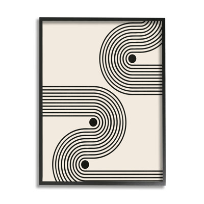 " Modern Black & Beige Wave " by LivinLi