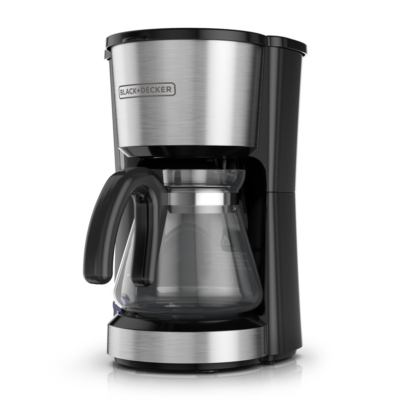 BLACK+DECKER 5-Cup 4-in-1 Station Coffee Maker, Stainless Steel
