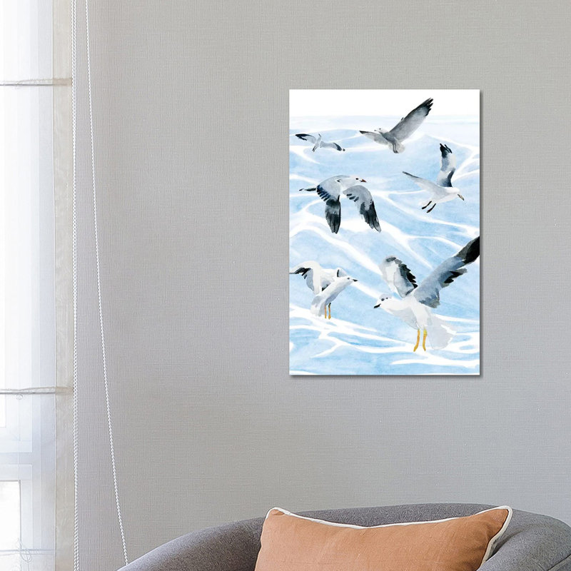 Seagull Soiree I by Annie Warren - Wrapped Canvas Gallery-Wrapped Canvas Giclée, 66.04 cm H x 45.72 cm W x 1.91 cm D