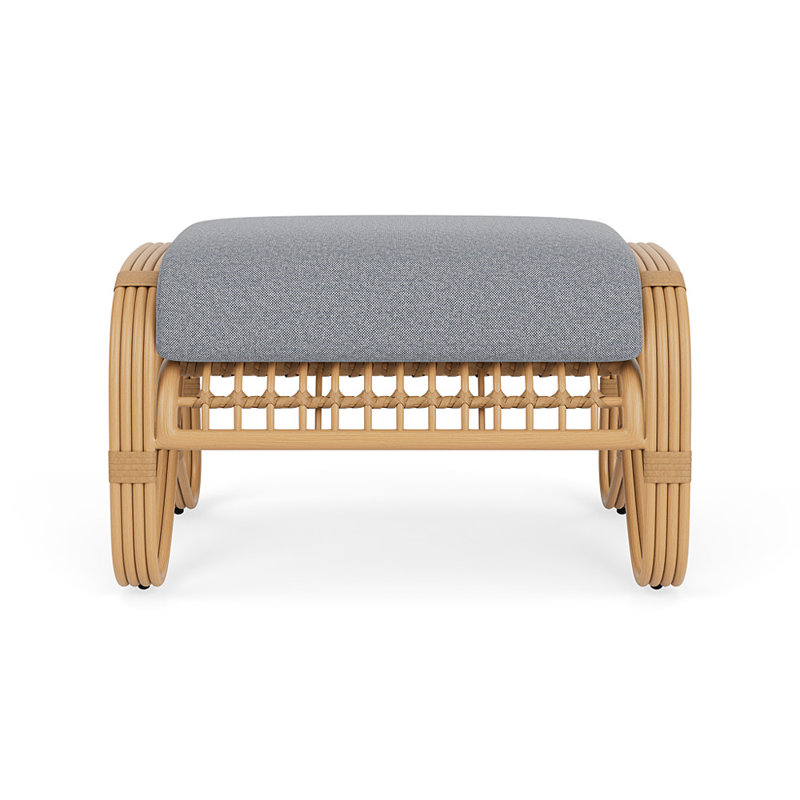Riviera Outdoor Ottoman, Rumba Stonewashed