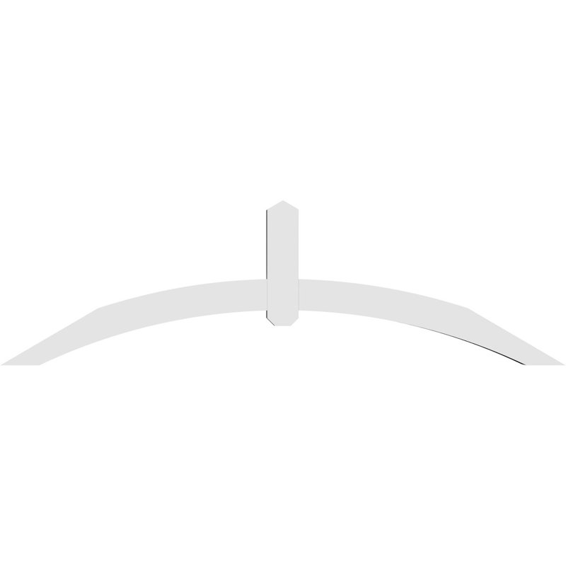 Support pour pignon en PVC Archdale, H 21 po x l 72 po (pas 7/12), P 4 po x F 4 po
