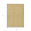 Tapis extérieur lavable à motif géométrique doré et ivoire 3 pi x 5 pi