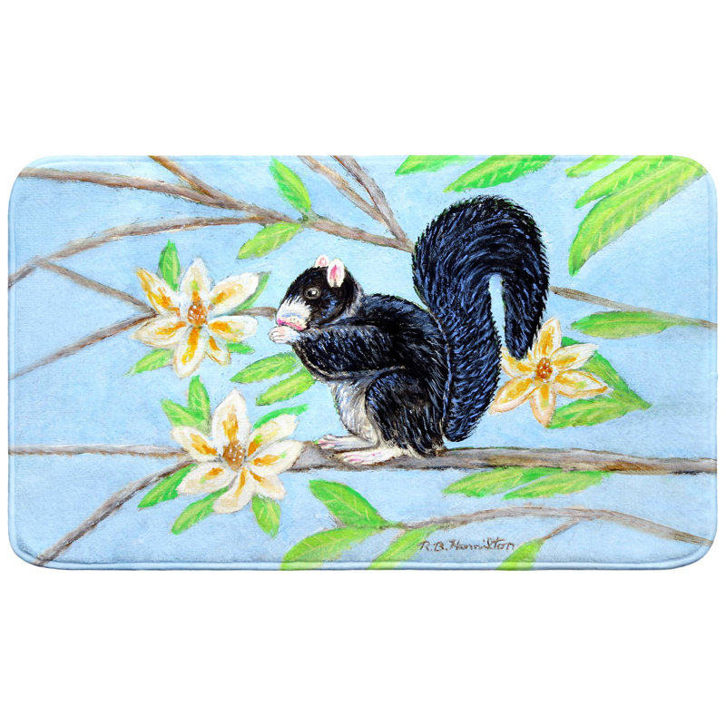 Fox Squirrel Bath Mat, 30" L x 18" W