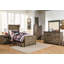 Lit standard simple en bois massif avec rangement Ensey Tara-87376278