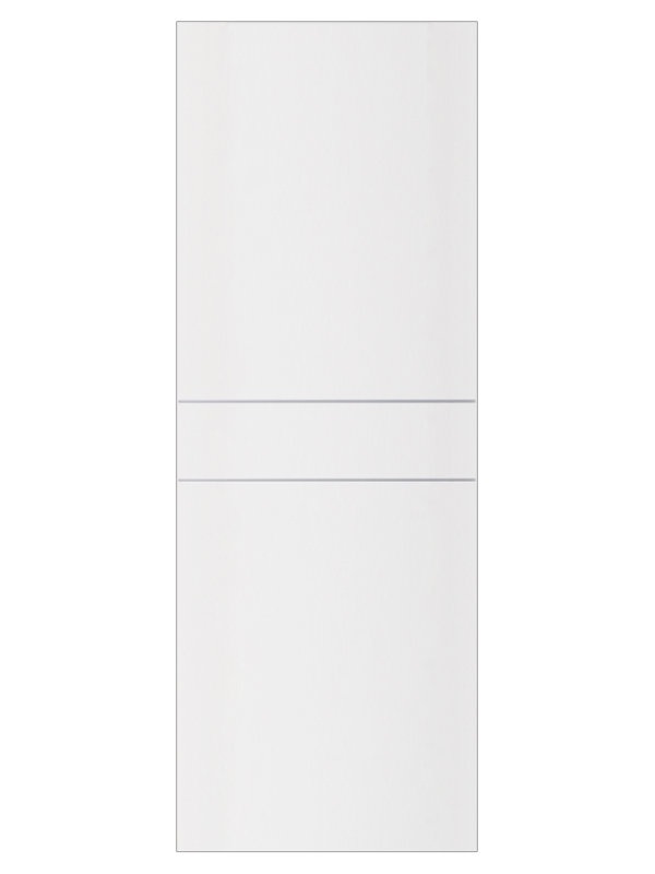 Porte intérieure stratifiée moderne blanc doux Glam G-Pro 008 seulement 28 po x 84 po, 28 po x 84 po, Blanc doux