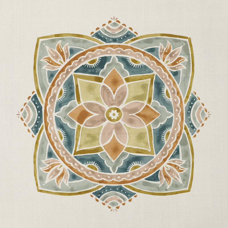 Summer Mandala II - Wrapped Canvas Painting, 51cm H x 51cm W x 3.8cm D