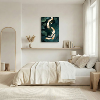 Feather Leaves Canvas Wall Art Set Of 1