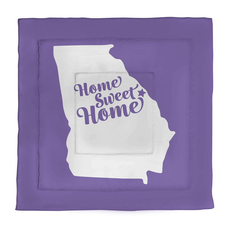 Modern & Contemporary Polyester Percale Comforter, Purple