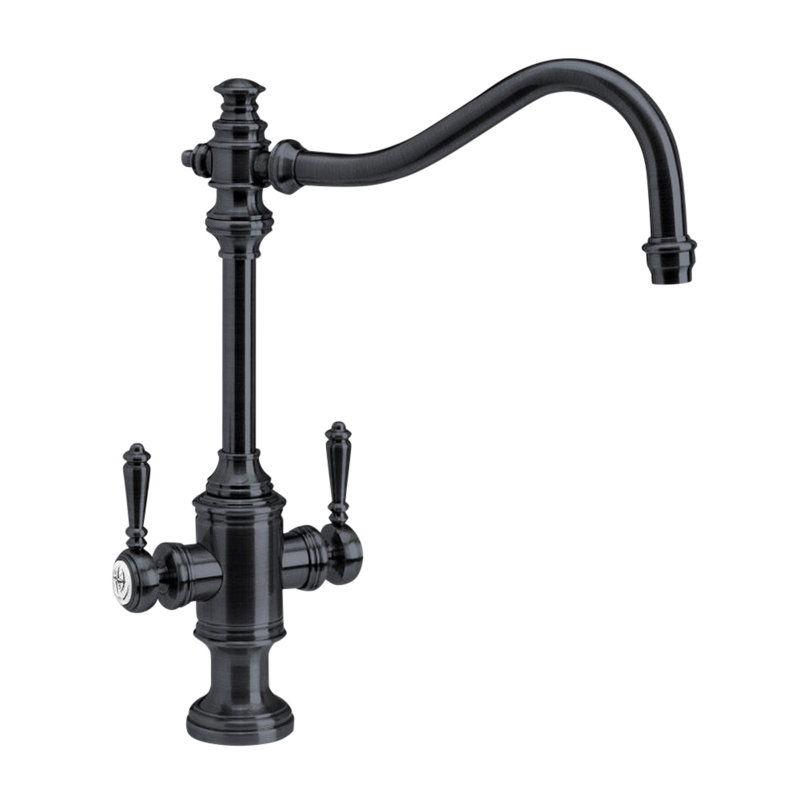 Annapolis Two Handle Kitchen Faucet, Matte Black