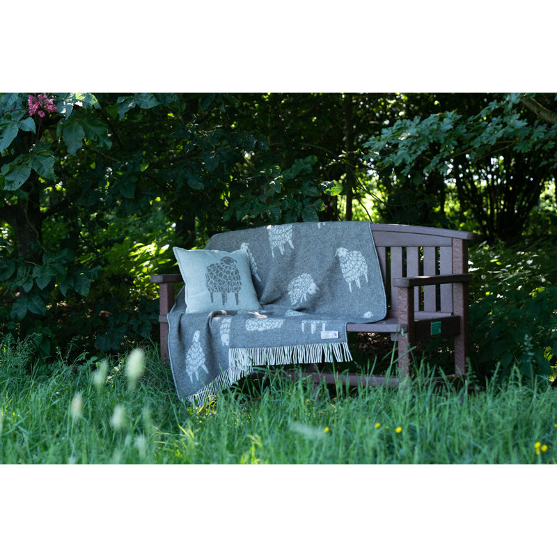 Dark Brown Sheep Mima Wool Throw