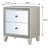 Champagne 2-Drawer Nightstand