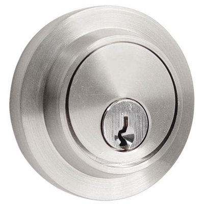 Pêne dormant à cylindre simple moderne pour porte en laiton non laqué de 1-3 / 8 "à 2-1 / 8"