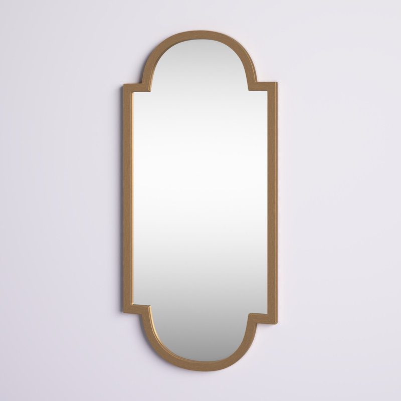 Taylor Engineered Wood Flat Mirror, Gold