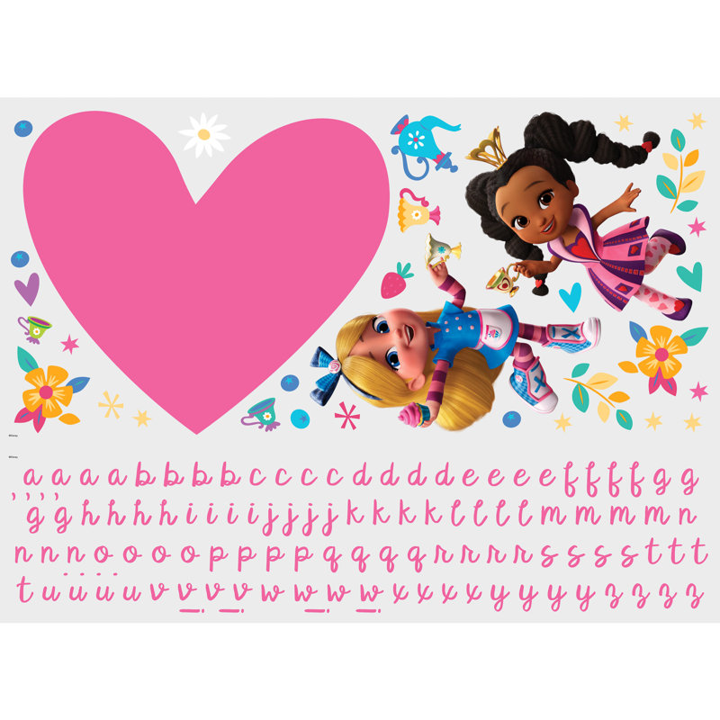 Alice's Wonderland Bakery Alphabet Peel and Stick Wall Decals