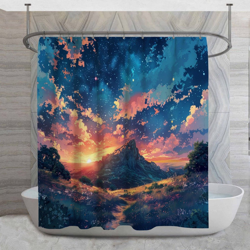 Alviery Shower Curtain, 84" H x 70" W