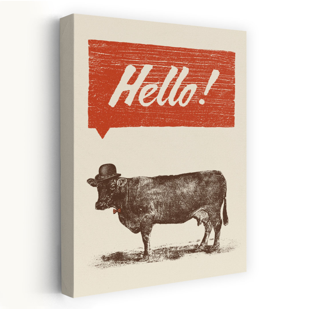 Hello Abstract Contemporary Landscape Nature Wall Art Print