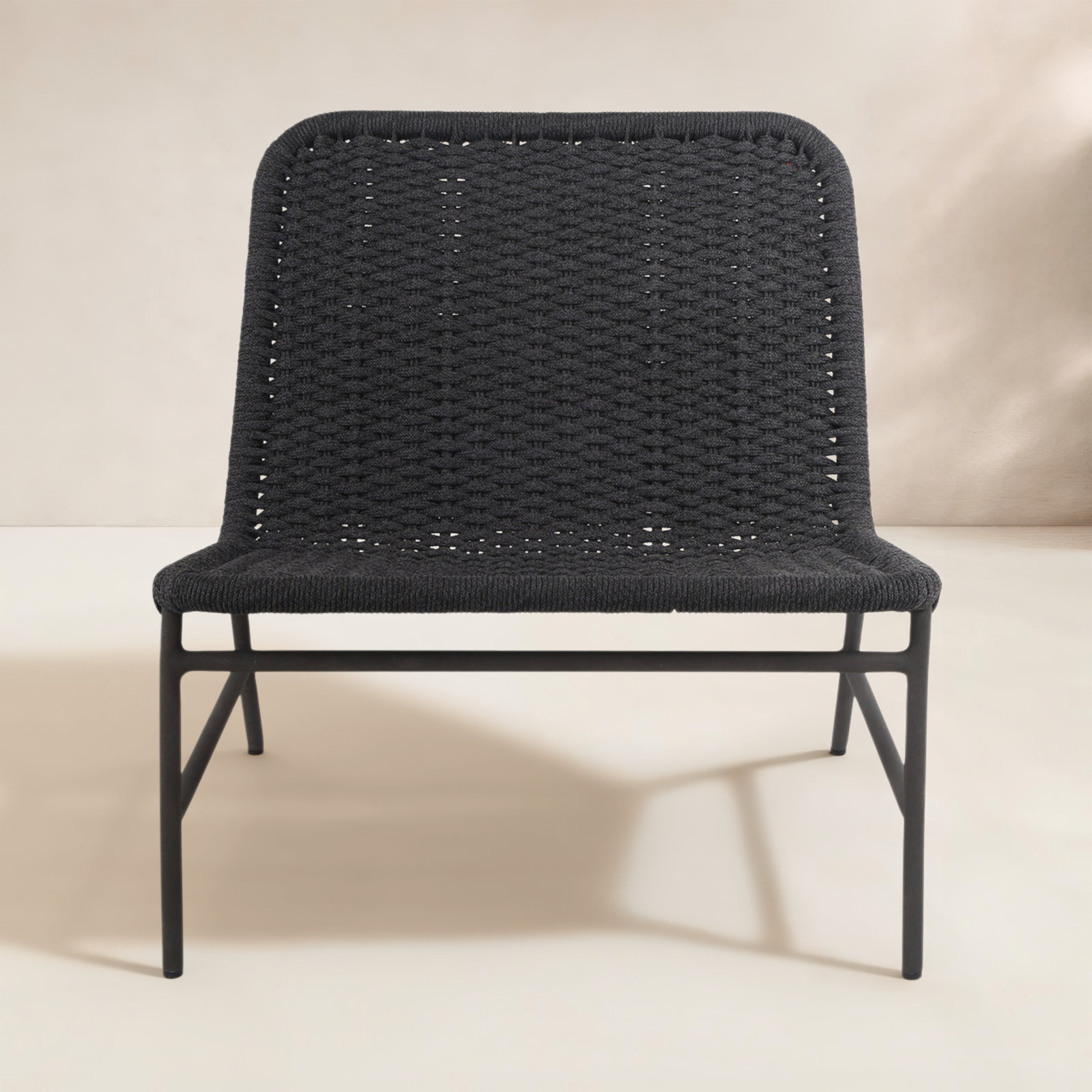 Brio Outdoor Armless Lounge Chair, Teak