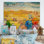 Aérien, plage de Miami Pastel - peinture sur bois sans cadre