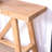 Farmhouse A- Frame Wood Console Table, 58.5"