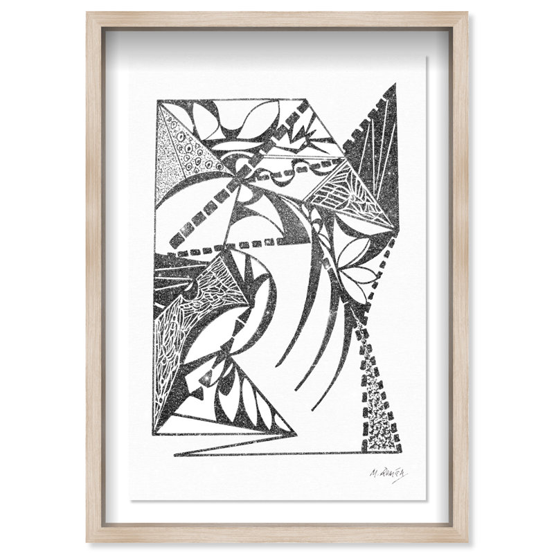 Manuel Roman - Warrior In Armor Print by Oliver Gal, 25.5"H x 17.5"W, Natural Oak Shadowbox