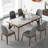 Nu-brown Rectangular Sintered Stone tabletop Dining Table-415022393