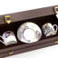Coffee Cup & Saucer FLOWERS MODEL C-E Set of 2 in Luxury Box diam. 2.3in, H 2.5in, Cap. 4 oz, Saucer diam. 4.75in