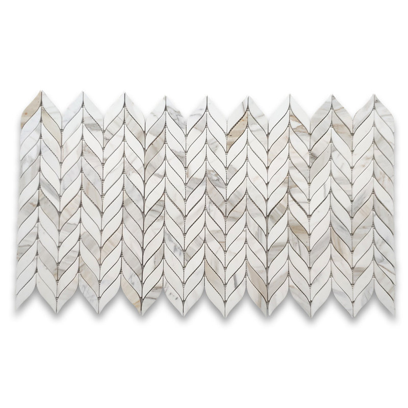 Calacatta 12" x 9" Marble Mosaic Tile