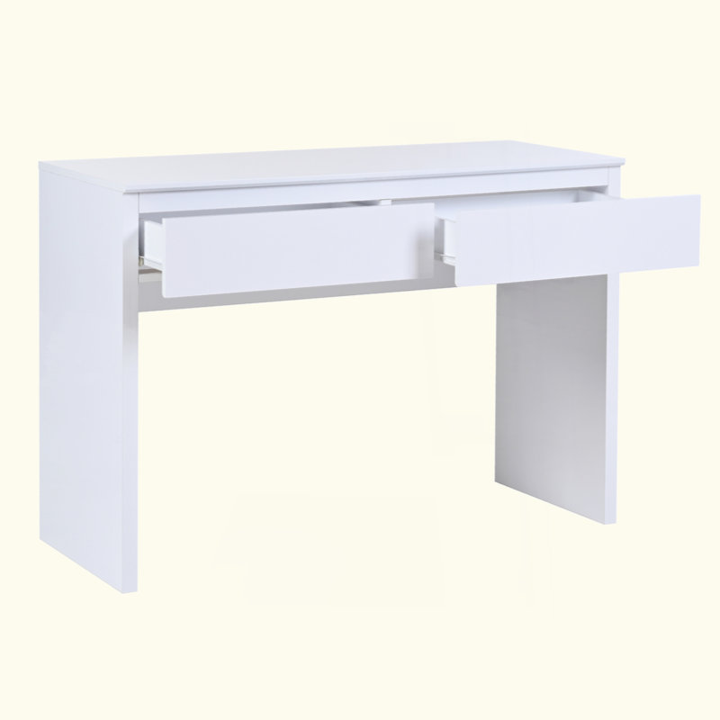 Modern minimalist two drawer dressing table