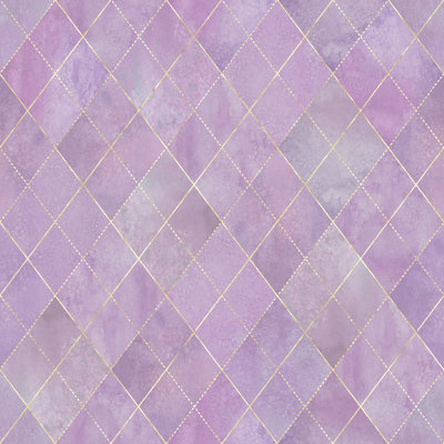 Argyle Geometric - Wrapped Canvas Print
