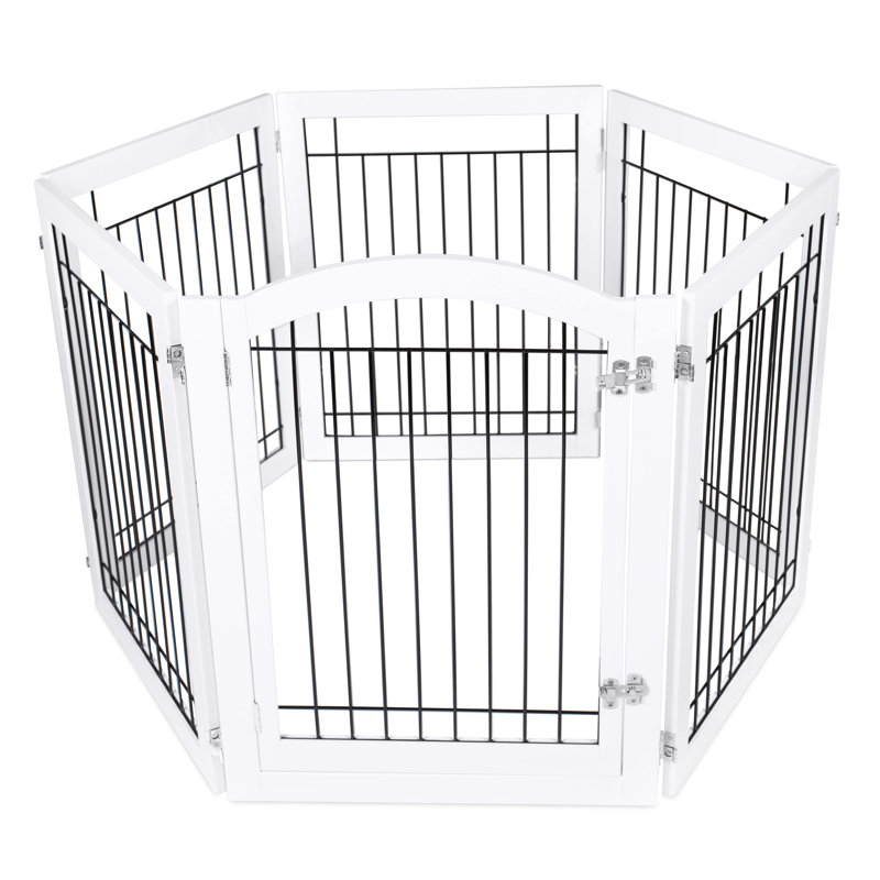 Barrière pour animaux autoportante, Blanc