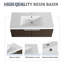 Armoire de salle de bain 36 po avec lavabo en résine