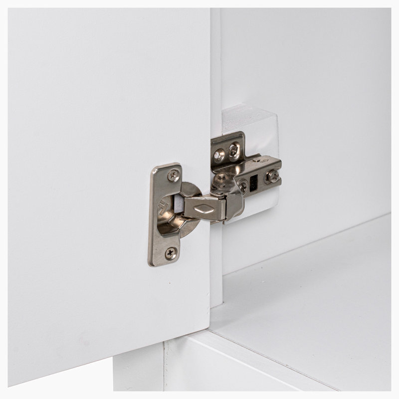 Meuble-lavabo sur pied simple 35,98 po Munazzah, Blanc