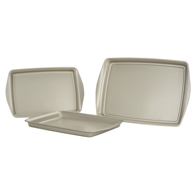 Rachael Ray Bakeware Nonstick Cookie Baking Pan Set, 3 Piece