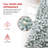 6FT Flocked Christmas Tree with Pine Cones