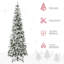 Arbre de Noël artificiel pin enneigé 7,5 pi avec des branches réalistes et 668 pointes
