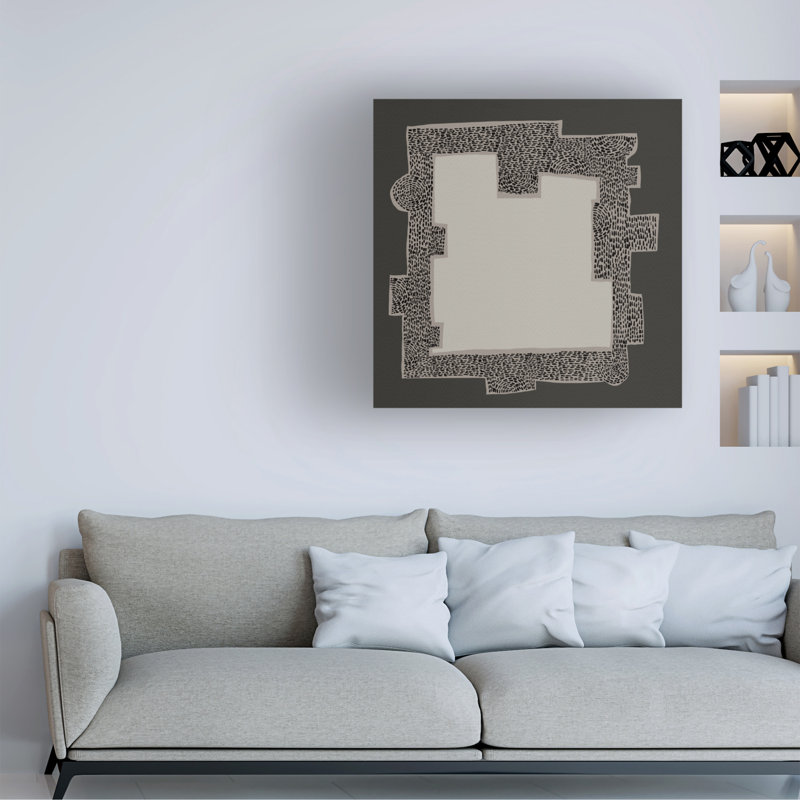 «Neutral Stack II» sur toile, H 18 po x l 18 po
