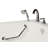 52'' x 32'' Walk-in Soaking Fiberglass Bathtub with Faucet-86584640-63653322