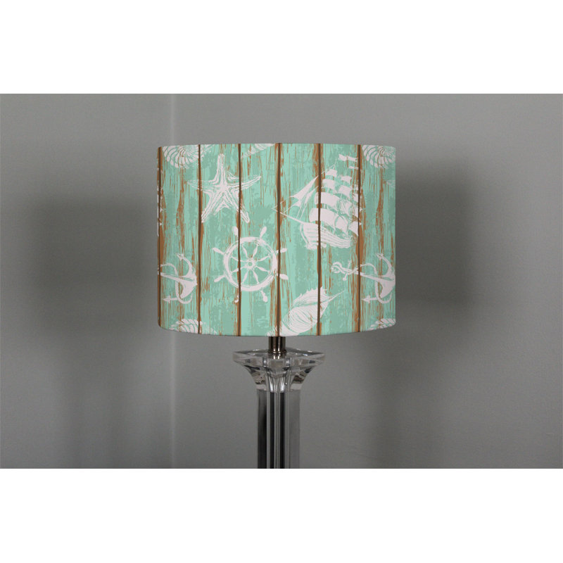 Drum Cotton Lamp Shade ( Uno ), 22cm H x 25cm W x 25cm D