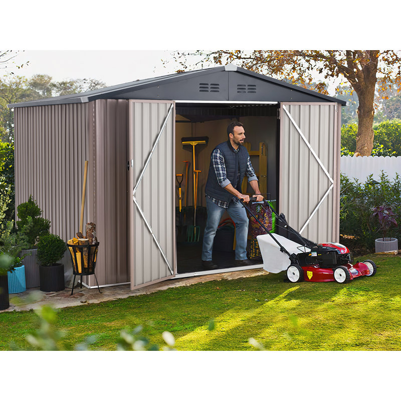 10 Ft. W X 8 Ft. D Metal Storage Shed