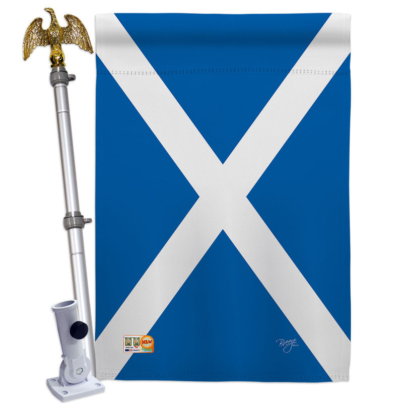 Ensemble de drapeaux en polyester 2 côtés 40 x 28 po