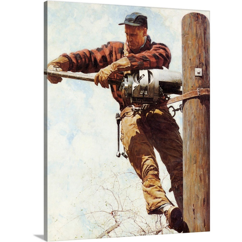 Art mural sur toile Norman Rockwell, Toile tendue, H 16 po x l 12 po x P 1,25 po